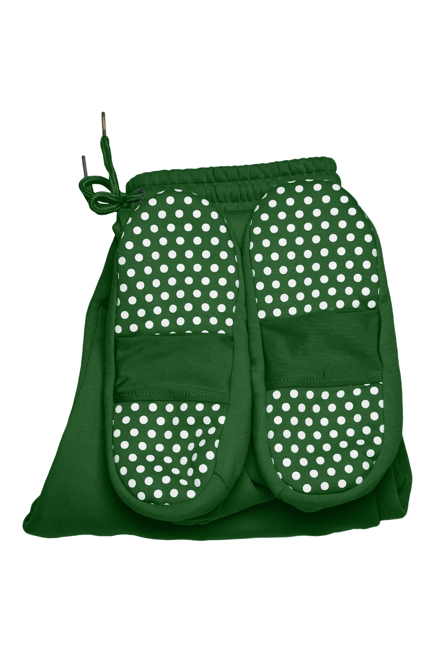 Joggy Groene Joggingbroek Gevoerde Voeten